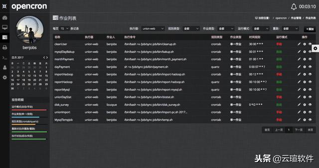 定时任务调度系统 opencron